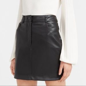 Vintage Ian Thomas Black Leather Mini Skirt